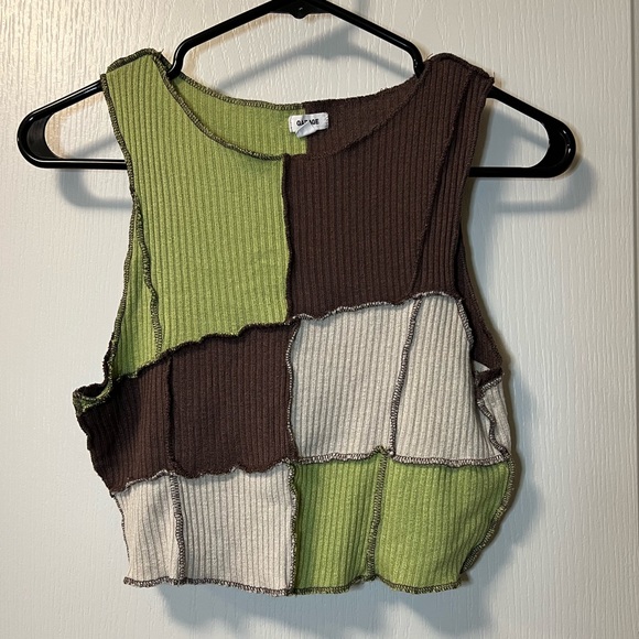 Garage Patchwork Ribbed Tank - Picture 2 of 4